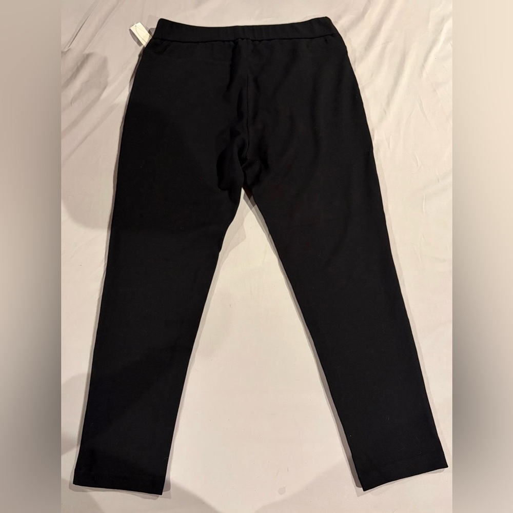 Talbots Black Elastic Waist Zip-Pocket Trousers - Picture 5 of 7